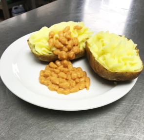 Willoughby Grange Care Home - Food images jacket and beans