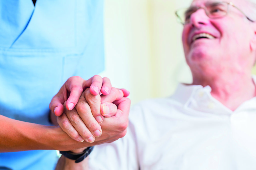 Willoughby Grange Care Home - holding hands